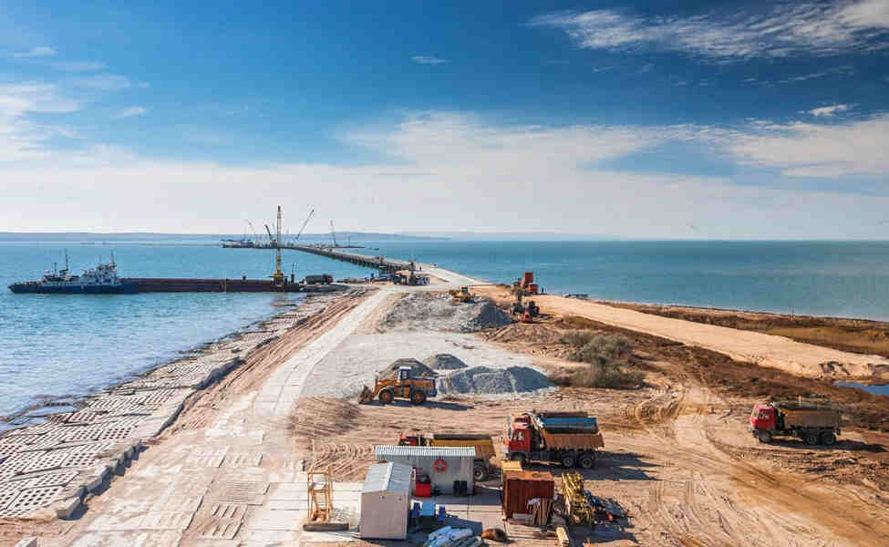 Строительство моста через Керченский пролив сегодня