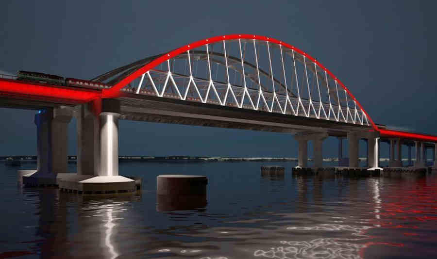 Установка арки Керченского моста онлайн